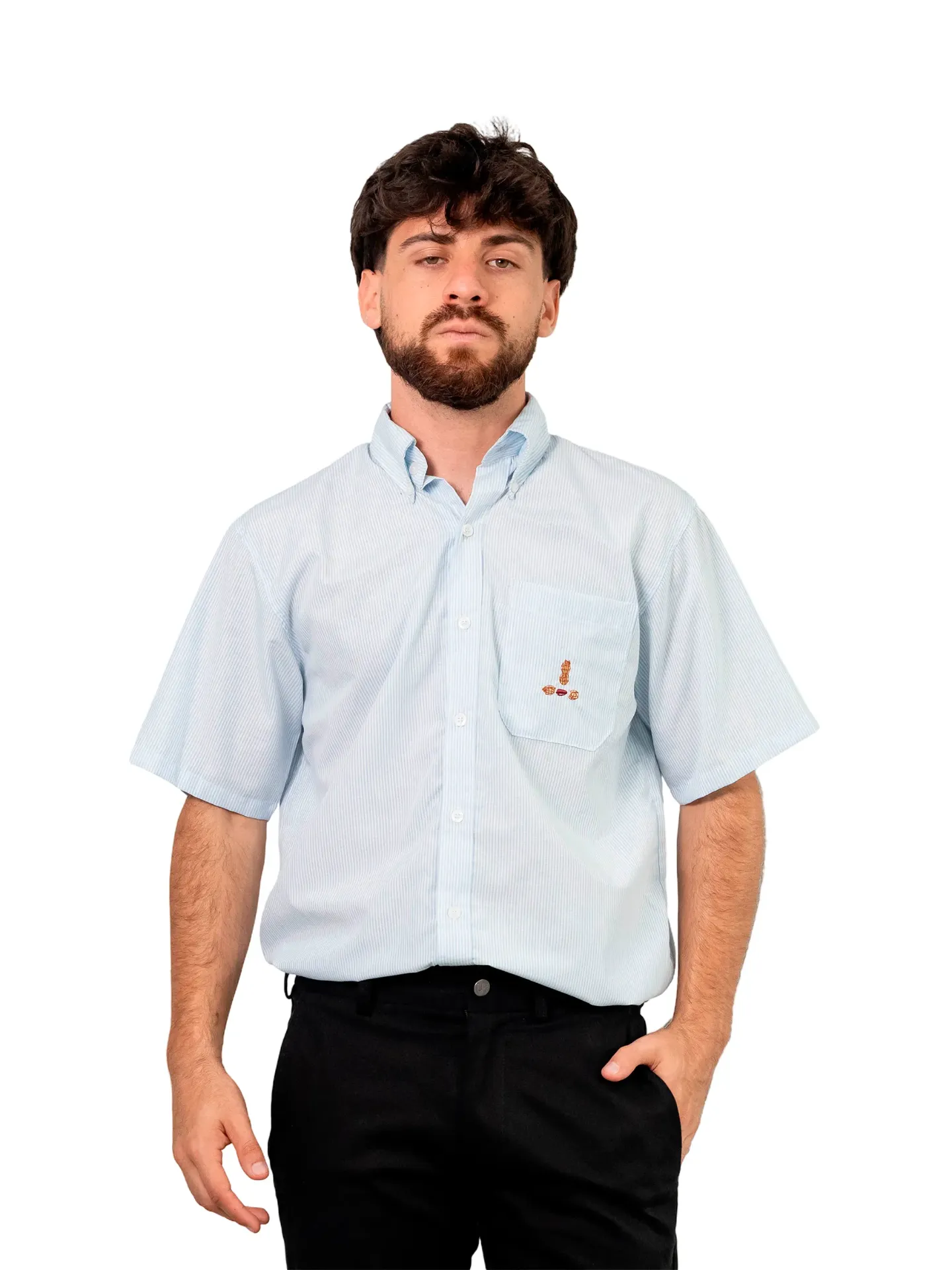 CAMISA HOMBRE CORTE CLASICO BATISTA RAYADA MANGAS CORTAS