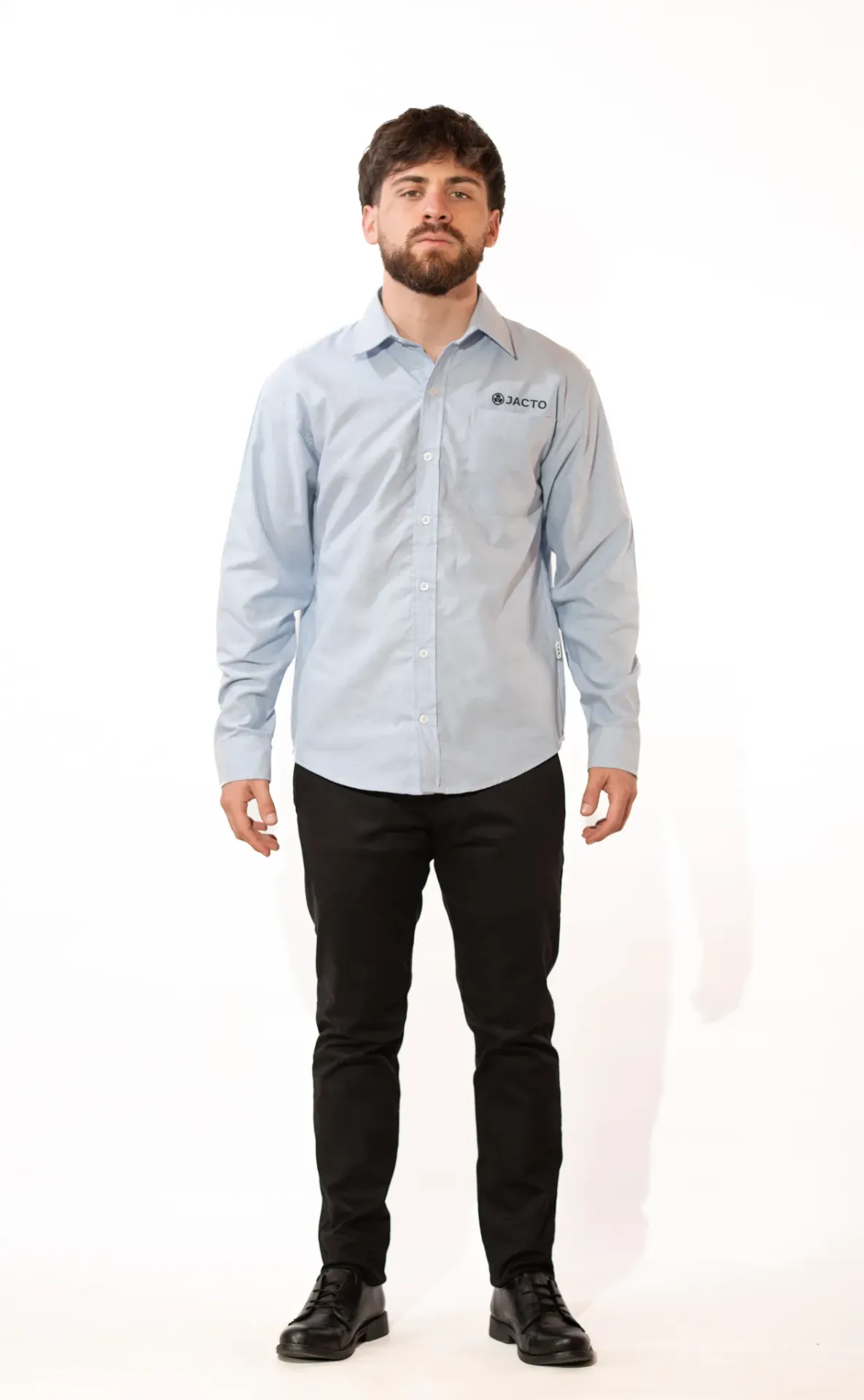 CAMISA HOMBRE SLIM OXFORD MANGAS LARGAS
