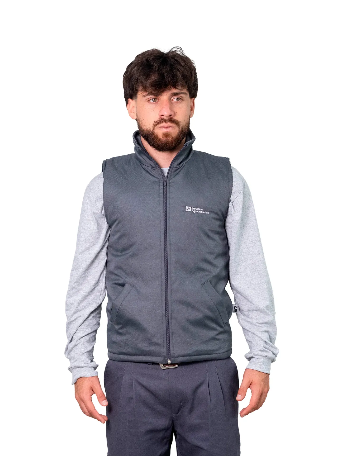 [H5.1] CHALECO DE TRACKER FORRADO CON MATELASSE LISO (Negro)