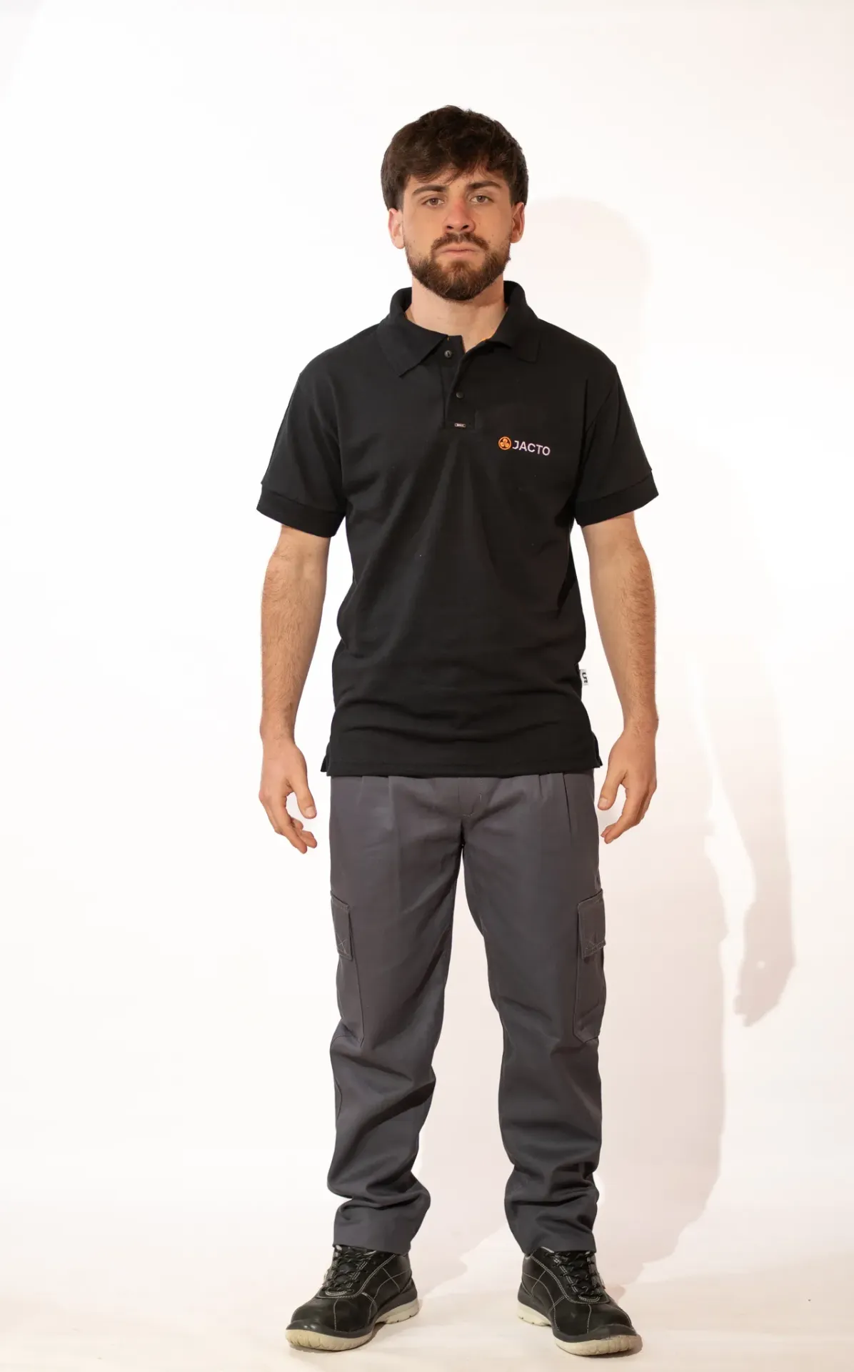 [M2.1] CHOMBA DE PIQUET MANGAS CORTAS - EVOLUTION (Negro)