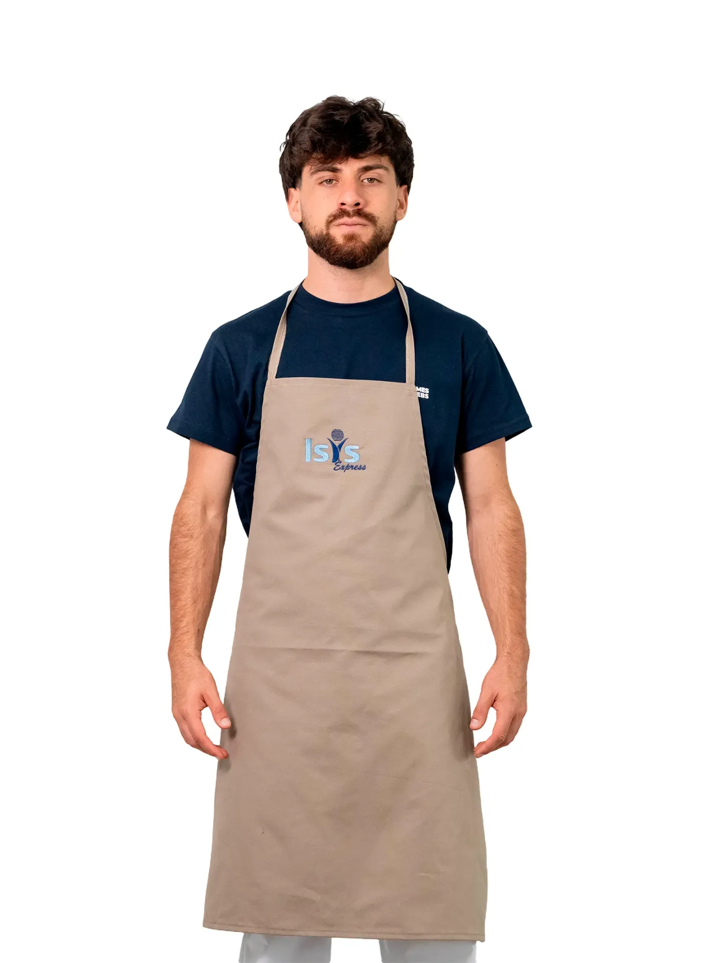 DELANTAL DE GABARDINA CON PECHERA