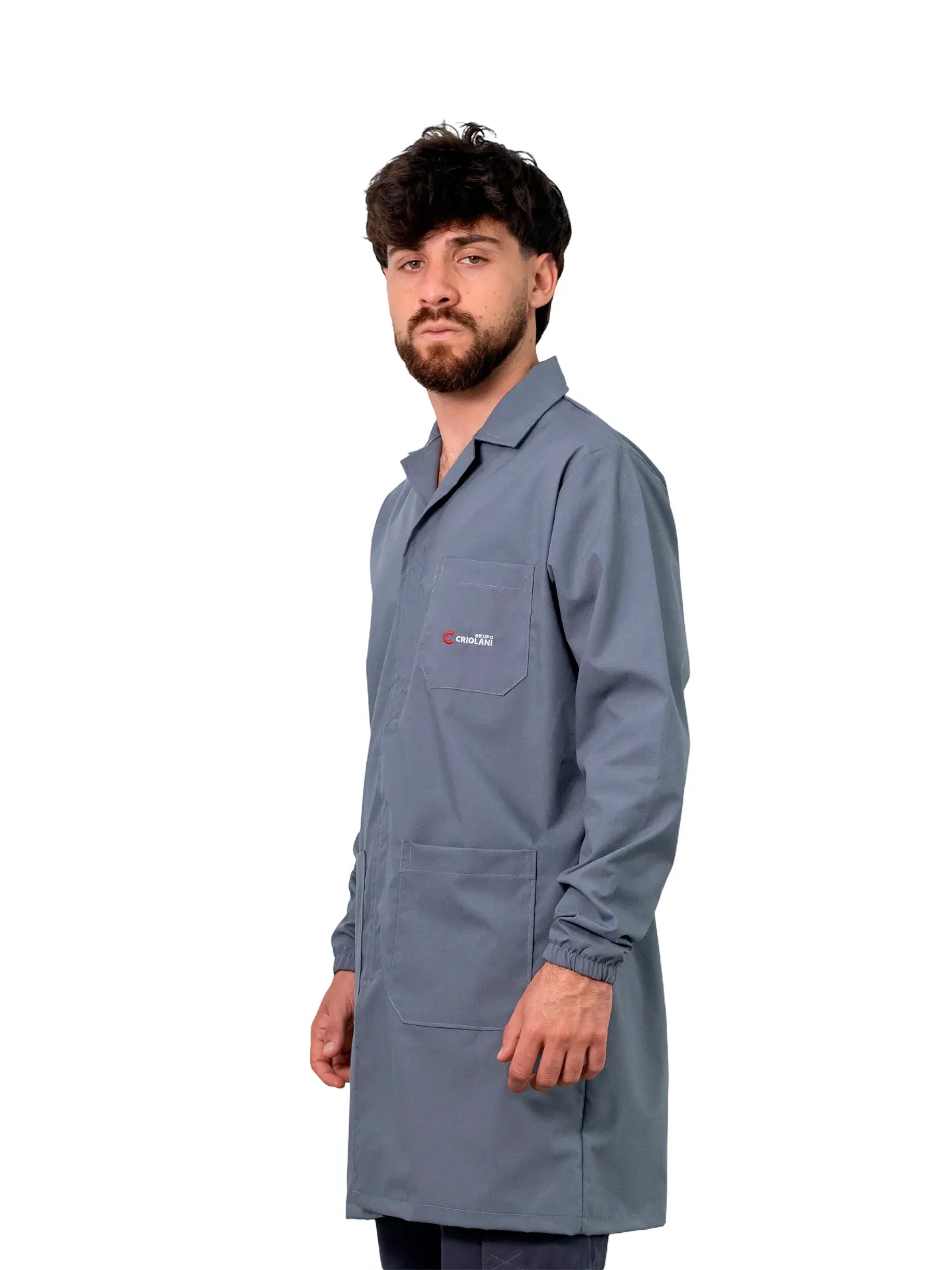 GUARDAPOLVO HOMBRE DE GRAFIL CON ABROJOS