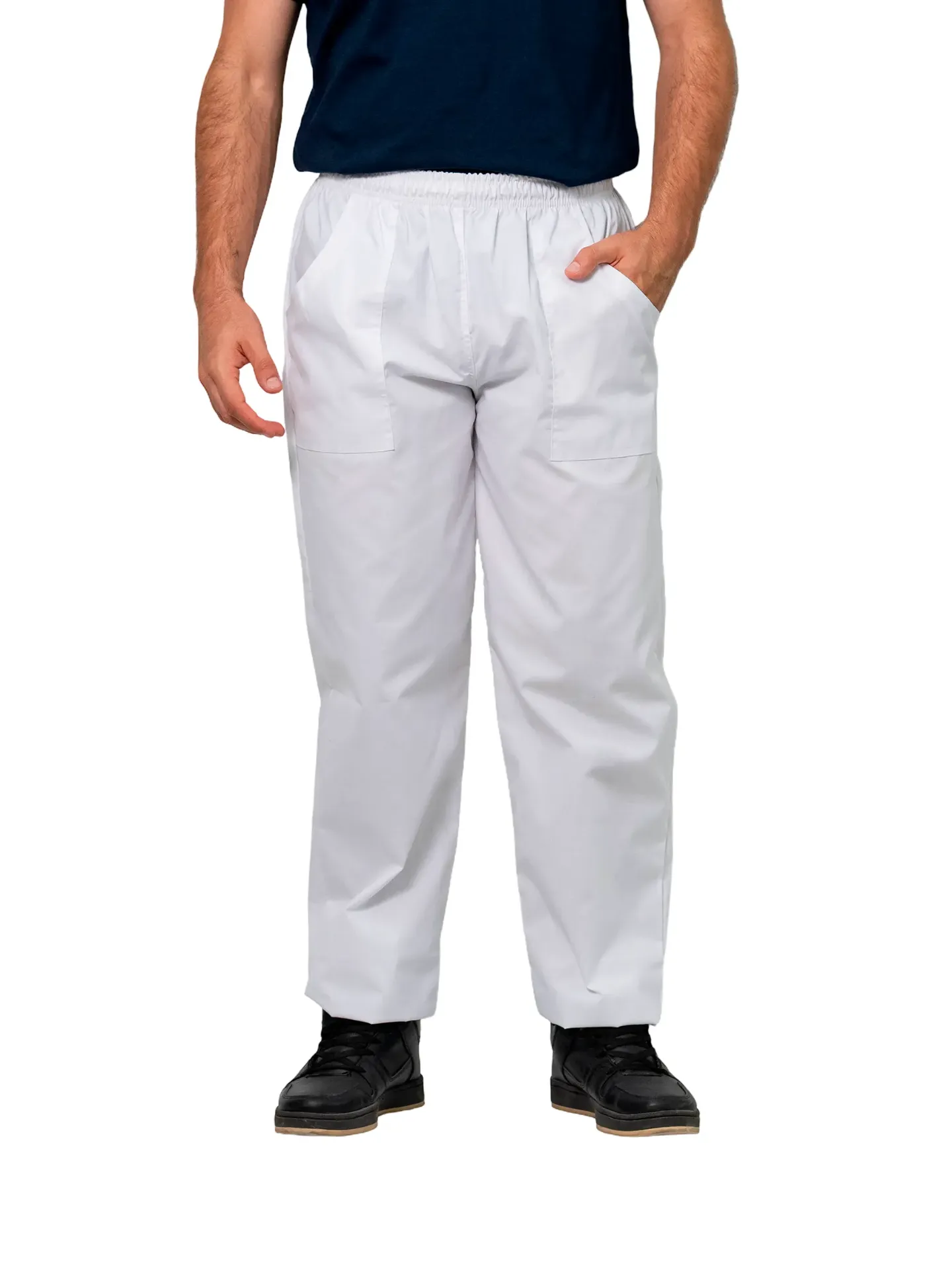 [P8.1] PANTALON NAUTICO DE ACROCEL GRAFIL BLANCO (Negro)