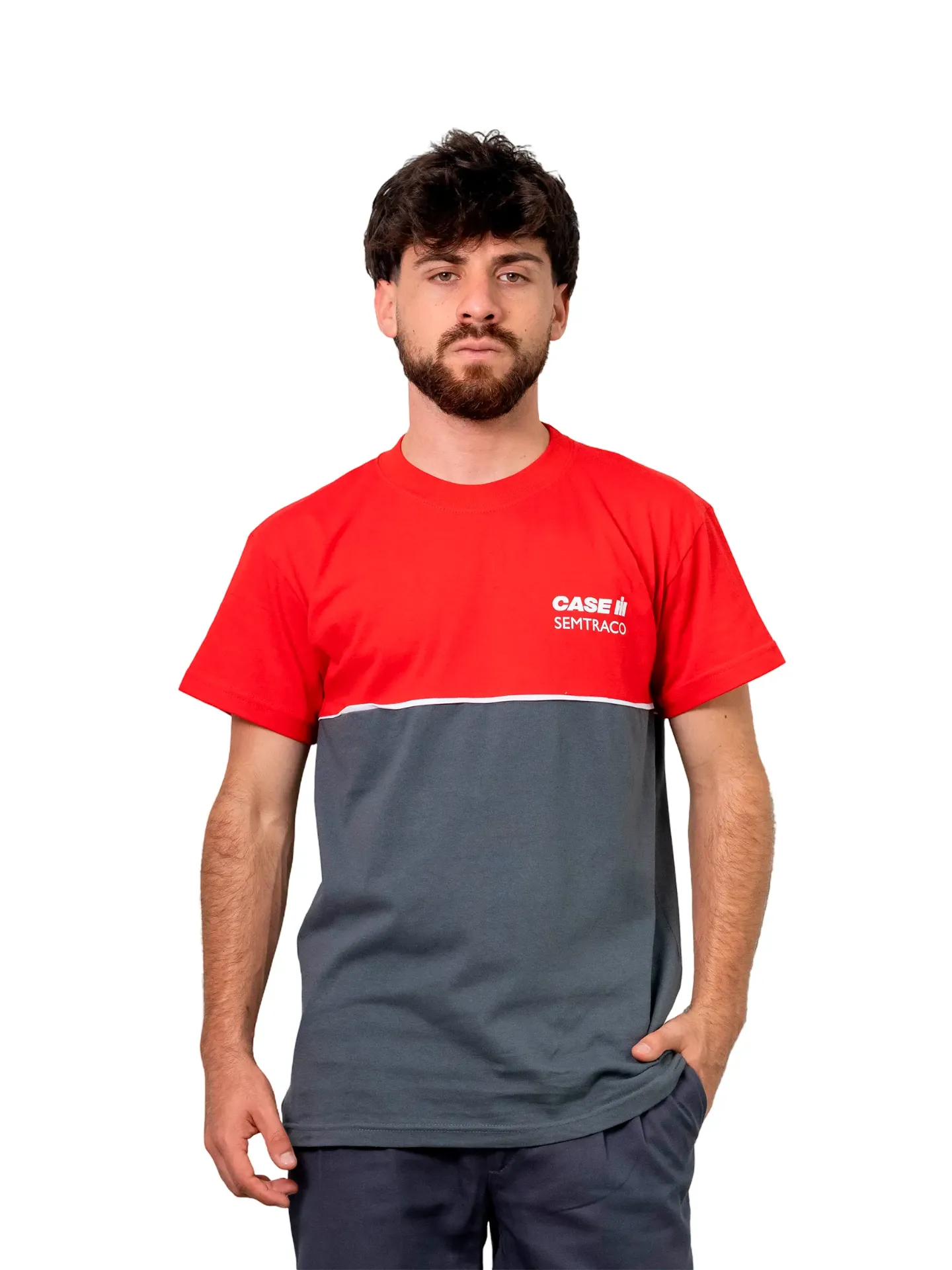 REMERA ALGODÓN MANGAS CORTAS CON RECORTE
