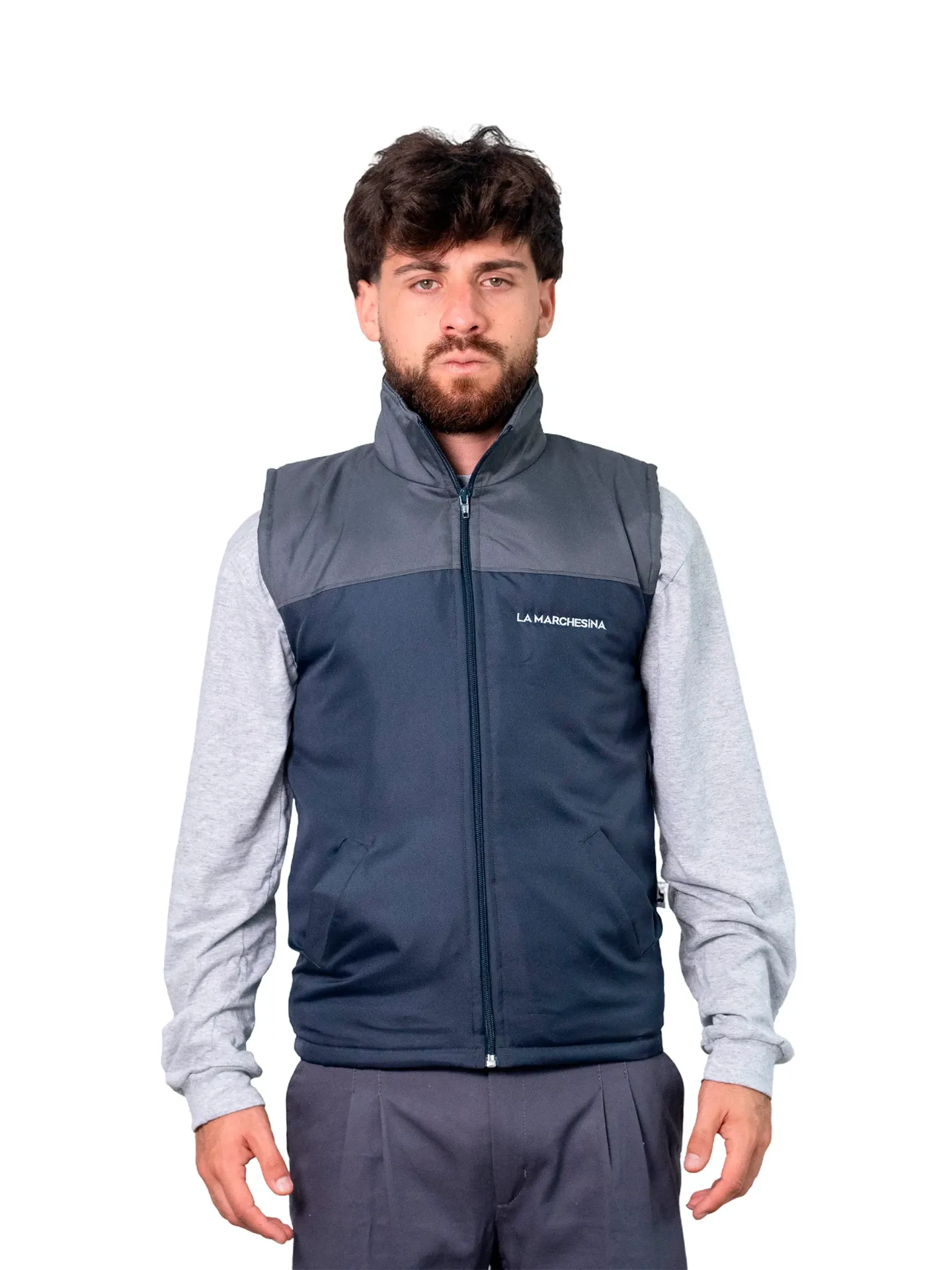 CHALECO DE TRACKER FORRADO CON MATELASSE COMBINADO