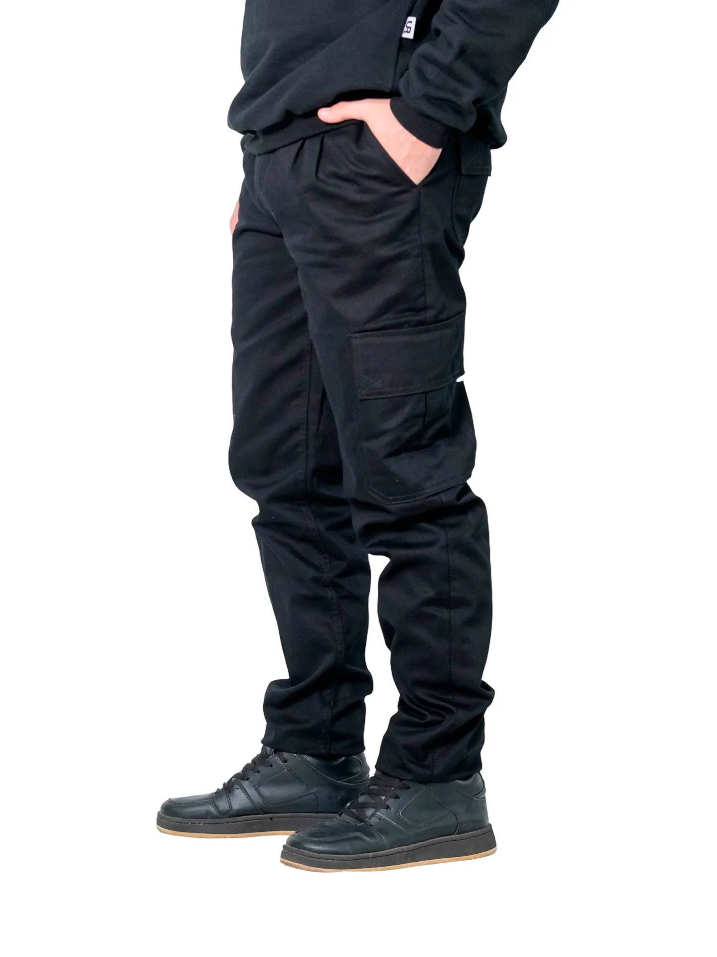 PANTALON HOMBRE CARGO DE GABARDINA 6 BOLSILLOS