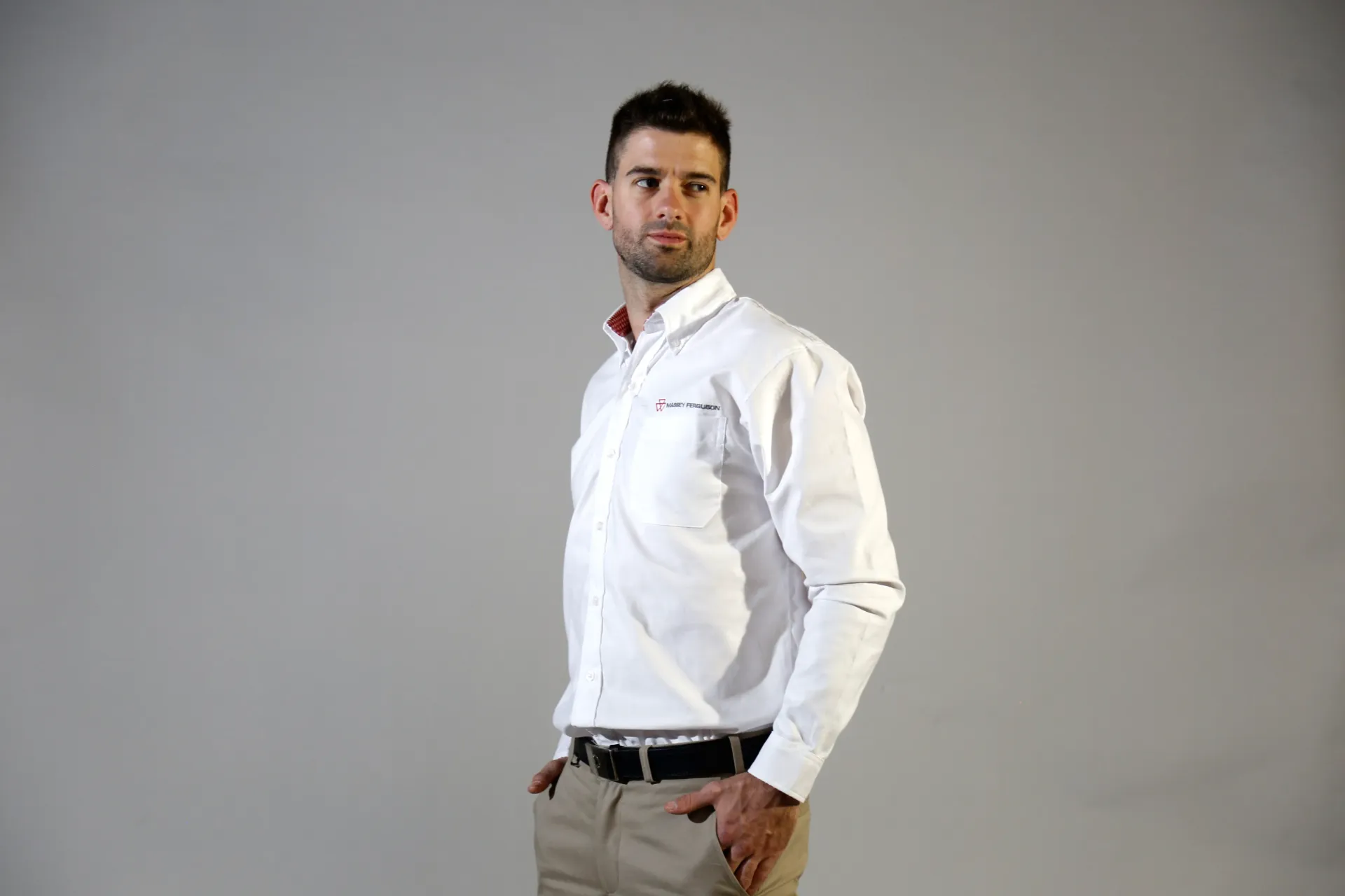 CAMISA HOMBRE CORTE CLASICO OXFORD MANGAS LARGAS PIE DE CUELLO COMBINADO