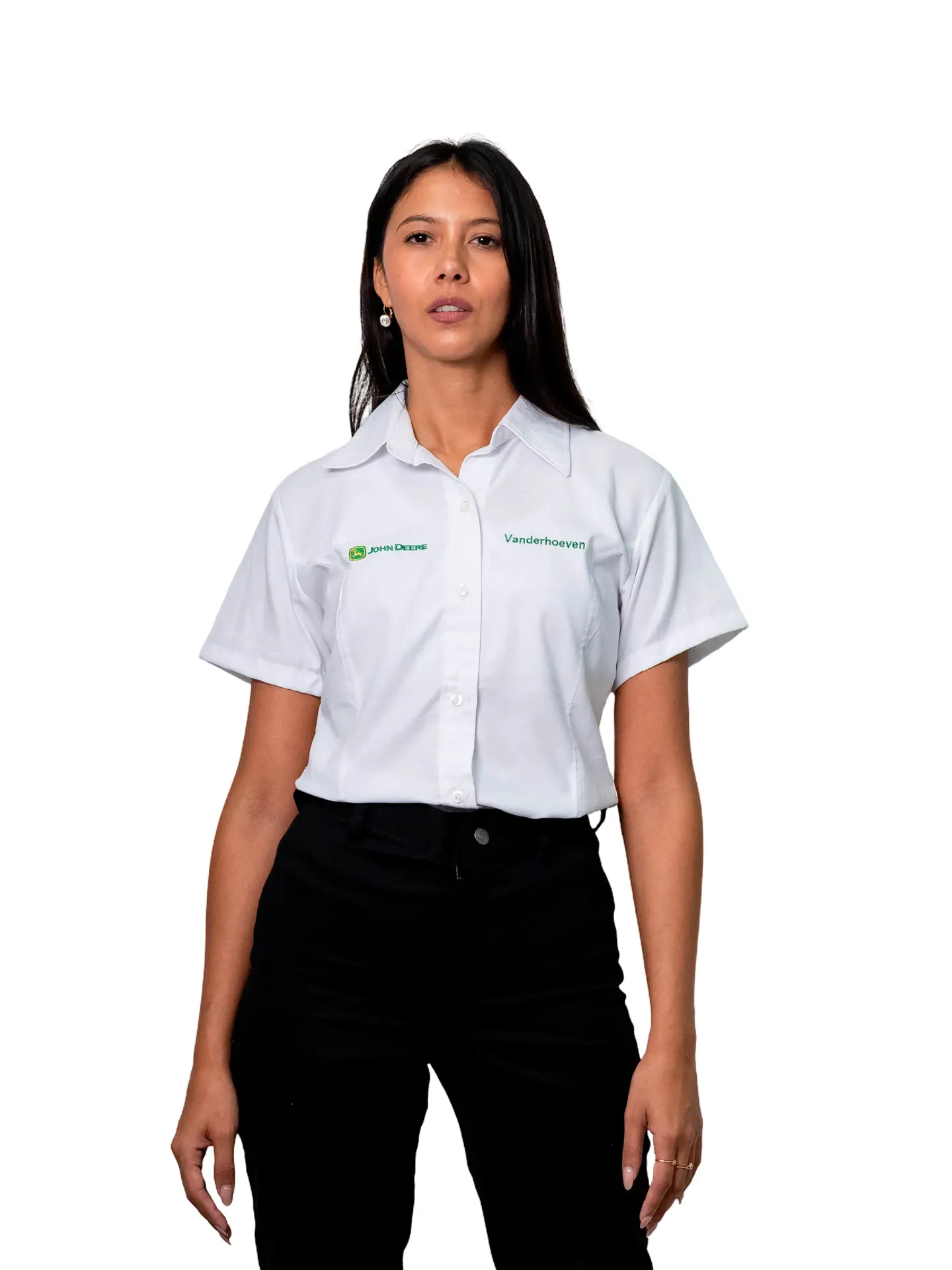 CAMISA MUJER OXFORD MANGAS CORTAS